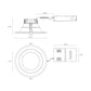 RAB CRX8/D10 50/65/80W Field Adjustable LED Downlight, 2700/3000/3500/4000/5000K, 8000/6500/5000 Lumens, CRI, White