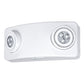 Compass Lighting CU2HLHOSD LED Emergency Light, White housing, 5.4W LED lamps, 1300 lumens, Self Diagnostics