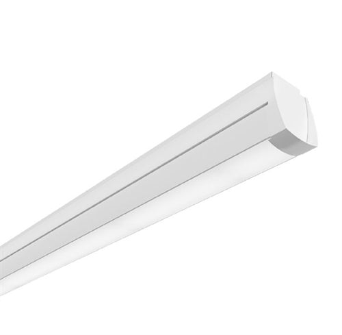Corelite HGL-S-FR-30L840-1D-UNV-STD-B-SU-4  4' Hugo Linear Surface Mounted LED Light, Frosted Lens, 3000 Lumens, 80 CRI, 4000K, 1 Circuit, 120-277V, 0-10V Dimming, Black