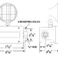 Dual-Lite C1D2R-12V8WR Class 1 Division 2 Hazardous Location Emergency Light, 12V, 8W, Single Head, Right Side Hub