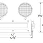 Dual-Lite C1D2TR-6V12W Class 1 Division 2 Hazardous Location Emergency Light, 6V, 12W, Twin Head, Left Side Hub