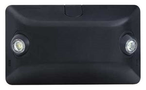 Dual-Lite EV4DB 1W Architectural LED Emergency Light with Remote Capacity, Damp Location Listed, Black Finish