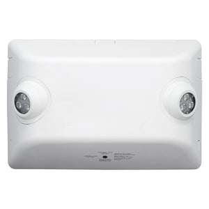 Dual-Lite EVHC12-06L 12W High Lumen LED Emergency Light, No Self-Diagnostics, White Finish, 6W LED Lamps