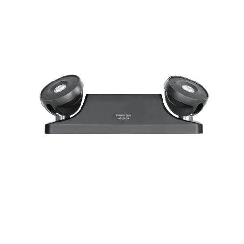 Dual Lite EZ-2LIB LED lamp head Dual Emergency Light with Spectron Self-test/Self-diagnostic, Damp Location Listed, Wall Mount, Black Finish