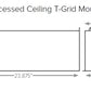 Dual Lite LG-125T-AO 125VA/110W Litegear Central Ligthing Inverter, Recessed Ceiling T-Grid, Adjustable Output