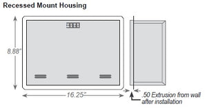 Dual-Lite LPS35-R 35W Central Lighting Micro Inverter, Recessed Wall Mount