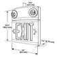 Dual-Lite LTURWDI 10W Tandem Emergeny Lighting Unit and LED Exit Sign Combo, Single/ Double Face, Red Letters, White Finish, Damp Location Model, Spectron Self-Diagnostics