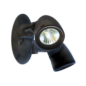 Dual-Lite OCRDB1203L 12V, 3W LED Decorative Outdoor Remote Lighting Head, Wet Location, Double Heads, Black Finish