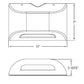 Dual-Lite PGF1P-PC1 17.7W High Performance LED Sconce Light, with 120VAC Photocontrol, Platinum Silver Color