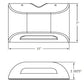 Dual-Lite PGP Emergency LED Sconce, Wet Location, Platinum Silver Finish