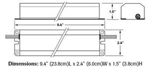 Dual-Lite UFO-5AW One or Two 17W-215W (2' - 8') T8, T10 or T12 Fluorescent Emergency Battery Pack, 600-700 Lumens