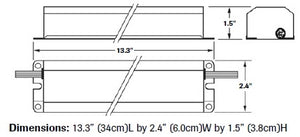 Dual-Lite UFO-6W One or Two 17W-40W (2'-4') or One 40W-215W (5'-8') T8, T9, T10, or T12 Fluorescent Emergency Battery Pack, No Self-Diagnostics