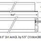 Dual-Lite UFO-7W One or Two 17W-40W (2'-4') or one 40W-215W (5'-8') T5, T8, T9, T10, or T12 Fluorescent Emergency Battery Pack, No Self-Diagnostics