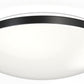 Lithonia FMLR 11IN SWW5 90CRI WBT Selectable LED Flush Mount White/Black