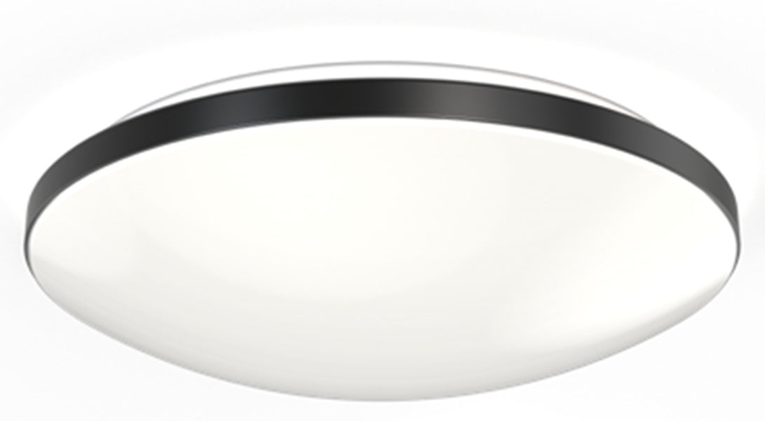 Lithonia FMLR 11IN SWW5 90CRI WBT Selectable LED Flush Mount White/Black