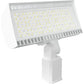 RAB FXLEDSSFW/480/7PR 168/132/97/69W Slipfitter Mount LED Floodlight, 10872-24332 Lumens, 82-86 CRI, White Finish