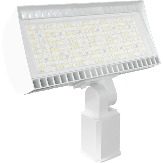 RAB FXLEDSSFW/480/7PR 168/132/97/69W Slipfitter Mount LED Floodlight, 10872-24332 Lumens, 82-86 CRI, White Finish