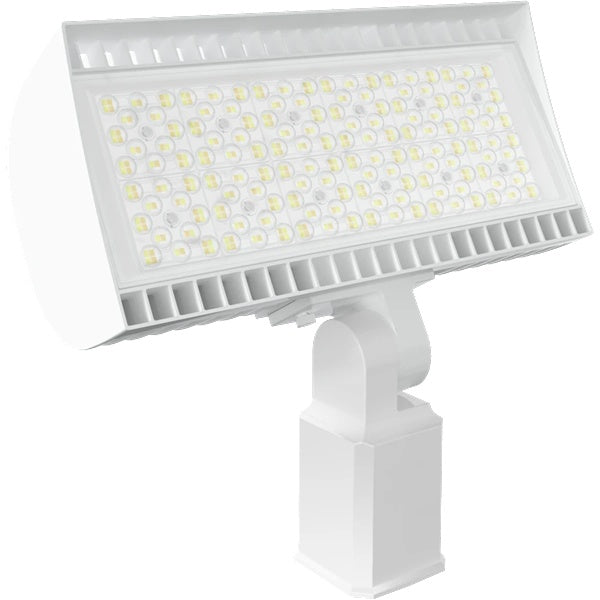 RAB Lighting FXLEDSSFW Slipfitter Mount LED Floodlight, 4000K/5000K, 10,206 Lumens, 80 CRI, Standard Operation, White Finish