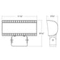 RAB FXLEDXST/480/7PR 80/60/40W Field-Adjustable LED Floodlight, 3000/4000/5000K, 5927-12083 Lumens, 480V, 7-Pin Receptacle
