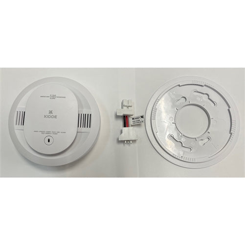 Kidde Firex CUAC10YFEX-V + 20-9003 Replacement Kit to Replace Old Kidde 120V AC Wire-in Combination Smoke and Carbon Monoxide Alarm with 10 Year Sealed Lithium Battery and Voice Alert