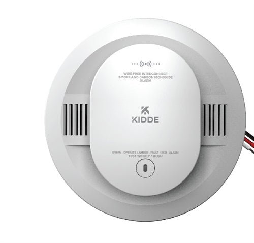 Firex CUDCFEX-VRF 2 AA Battery Operated Wire-Free Interconnect Combo Photoelectric Smoke and Carbon Monoxide Alarm with Voice Alerts, Batteries Included