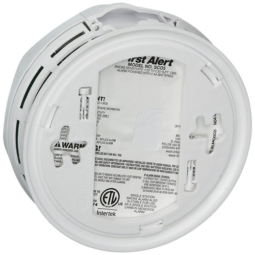 First Alert SCO5CN 2 AA Batteries Operated Photoelectric Smoke Alarm a ...
