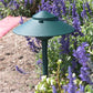 Focus Industries AL-03-10LED3STU 12V 3W Omni LED Cast Aluminum 10" 2 Tier Pagoda Hat Area Light, Stucco Finish