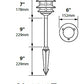 Focus Industries AL-03-3TLED3RBV 12V 3W Omni LED Cast Aluminum 6" 3 Tier Pagoda Hat Area Light, Rubbed Verde Finish