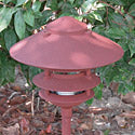 Focus Industries AL-03-4T-10-HTX 12V 18W 10" Four Tier Pagoda Hat Area Light, Hunter Texture Finish
