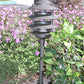 Focus Industries AL-03-4T103LED3CPR 12V 3W Omni LED Cast Aluminum 10" 4 Tier Pagoda Hat Area Light with 3" Base, Chrome Powder Finish