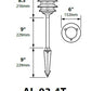 Focus Industries AL-03-4TLED3BRT 12V 3W Omni LED Cast Aluminum 6" 4 Tier Pagoda Hat Area Light, Bronze Texture Finish
