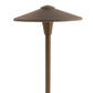 Focus Industries  12V 3W Omni LED Cast Aluminum 10" China Hat Area Light, Brass Finish