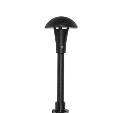 Focus Industries  12V 3W Omni LED Cast Aluminum 5.5" Mushroom Hat Area Light, Rubbed Verde Finish