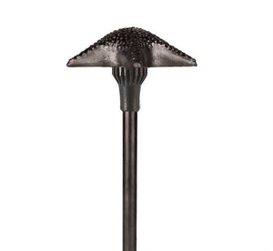 Focus Industries AL-07-LEDP-RST 12V 4W LED 300 lumens 7" Starfish Hat Area Light, Rust Finish