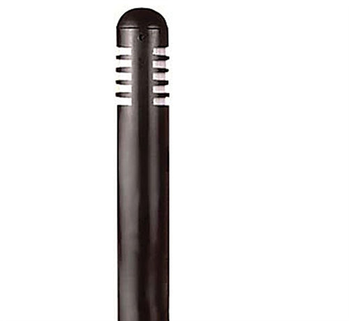 Focus Industries AL-08-BAR 12V S8 Incandescent 3" Bollard Area Light, Brass Acid Rust Finish
