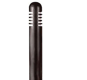 Focus Industries AL-08-FL5-RST 120V 5W 4100K CFL 3" Bollard Area Light, Rust Finish