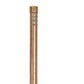 Focus Industries 12V 3W Omni LED Extruded Copper 1.75" Diameter Small Bollard, Deck Mount, Copper Acid Rust Finish