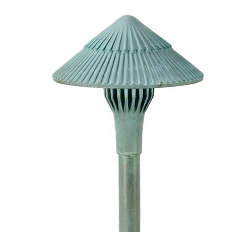 Focus Industries AL-15-SM-LEDP-RST 12V 4W LED 300 lumens 5.75" Tiki Hat Area Light, Rust Finish