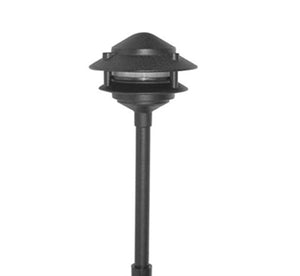Focus Industries AL033TL12HTX 3W Omni Super Saver LED 3 Tier Aluminum 6" Pagoda Hat Area Light, Hunter Texture Finish