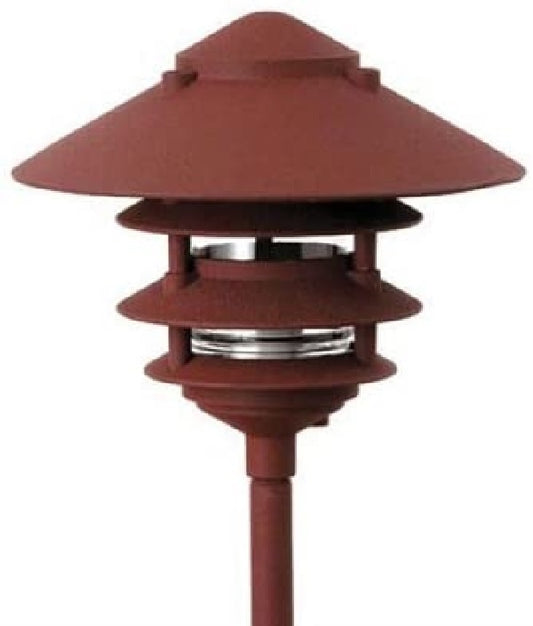 Focus Industries AL034T10L1STU 3W Omni Super Saver LED 10" Four Tier Pagoda Hat Area Light, Stucco Finish