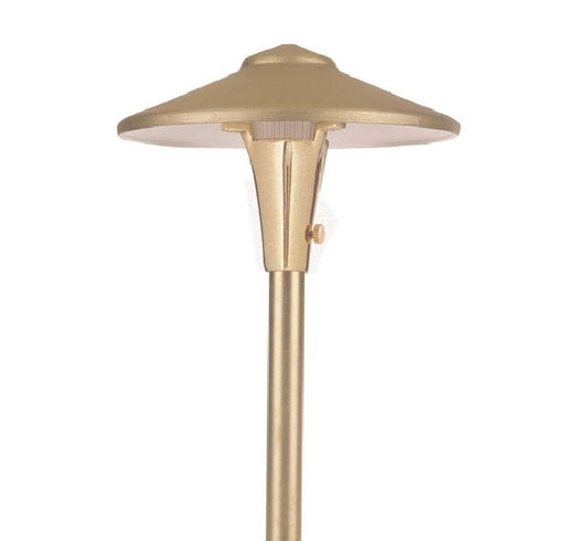 Focus Industries AL04L12WBR 12V 3W Omni LED 7.5" China Hat Area Light, Weathered Brown Finish