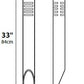 Focus Industries AL08ALUML12HTX 12V 3W Omni LED Extruded Aluminum 3" Diameter Mini Bollard, Hunter Texture Finish