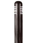 Focus Industries AL08ALUML12RST 12V 3W Omni LED Extruded Aluminum 3" Diameter Mini Bollard, Rust Finish