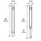 Focus Industries AL08SML12COP 12V 3W Omni LED Copper 1.75" Diameter Mini Bollard, Copper Finish