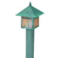 Focus Industries AL09L12CAM 12V 3W Omni LED Brass Post Lantern Area Light with ABS Post, Camel Tone Finish