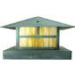 Focus Industries AL10LGPL12BAR 12V 3W Omni LED Solid Brass Pedestal Lantern, Brass Acid Rust Finish