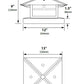 Focus Industries AL10LGPL12BAR 12V 3W Omni LED Solid Brass Pedestal Lantern, Brass Acid Rust Finish