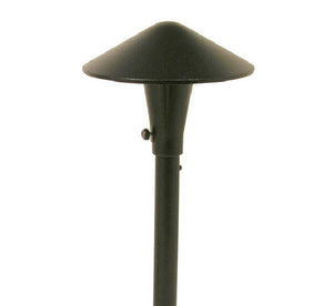 Focus Industries AL17L12ATV 12V 3W Omni LED 8" Cast Aluminum China Hat Area Light, Antique Verde Finish