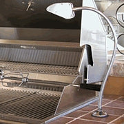 Focus Industries BQ-07-FD-120V-SS 120V Stainless Steel Mini Flood BBQ Flex Light Deck Series with 24" Flex Arm Finish