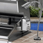 Focus Industries BQ-08-FD-MR16-120V-36-RBV 120V Cast Aluminum Bullet BBQ Flex Light Deck Series with 12" Rod and 24" Flex Arm, Rubbed Verde Finish
